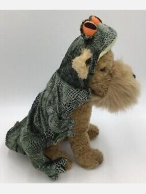 Top Paw Pet Halloween Collection Green Frog Costume M